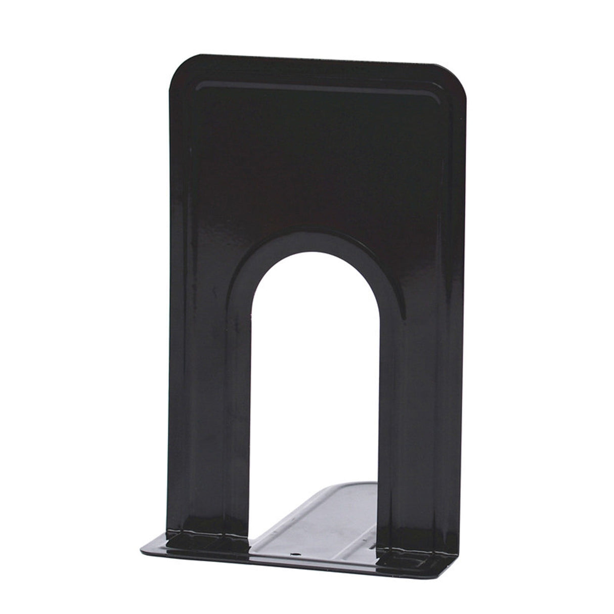Metal Non-Slip Bookends - Heavy Duty Bookend Brackets with Anti-Slip Foam for Office and Home, T-Shaped Design for Stability, 310mm Size black