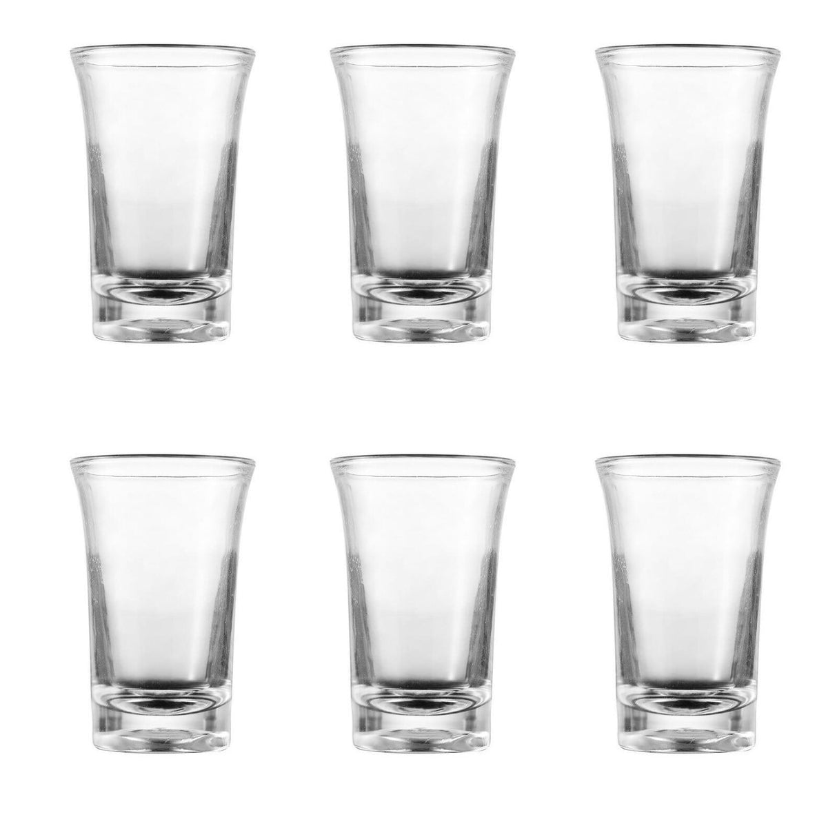 Heavy Base Shot Glass Set, Whiskey Shot Glass espresso liquor 6-Pack Modern And Elegant Set Of 6 Exquisite Clear Wine Glasses