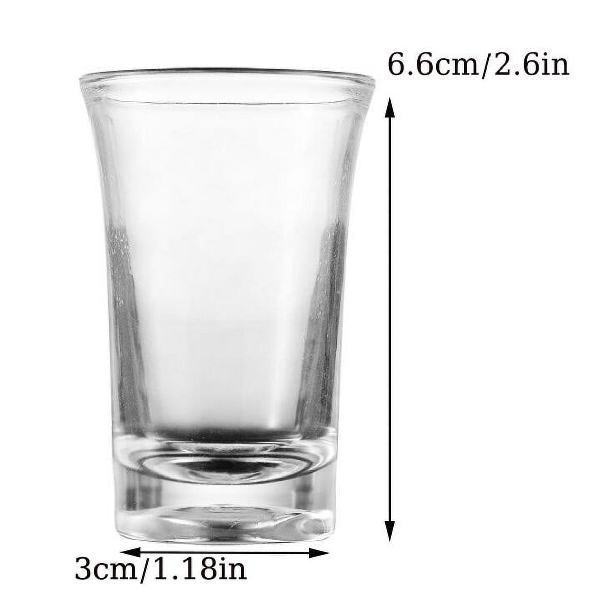 Heavy Base Shot Glass Set, Whiskey Shot Glass espresso liquor 6-Pack Modern And Elegant Set Of 6 Exquisite Clear Wine Glasses