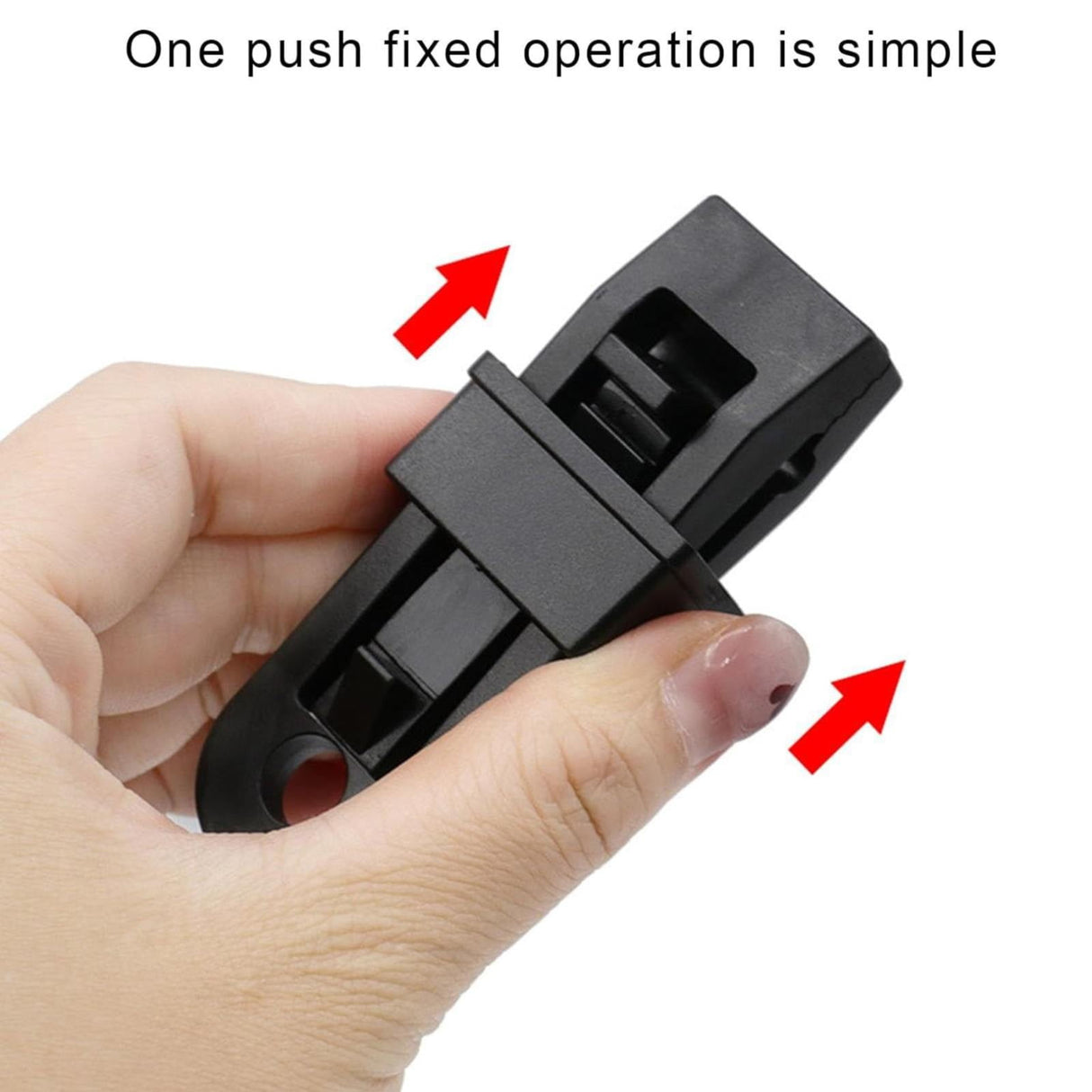 10 Pieces Tarp Clips Heavy Duty Lock Grip, Tarp Clamps for Cover Awnings, Outdoor Camping, Caravan Canopies, Car, Black, 2.5 x 2.2 x 8.1 cm