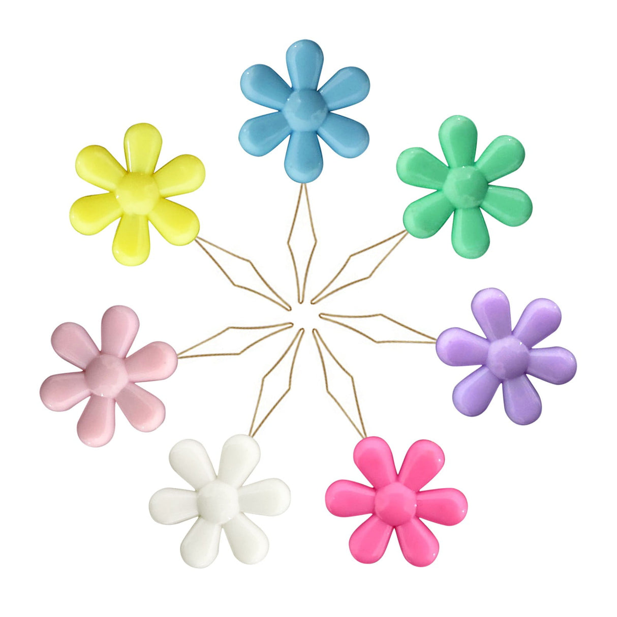 Embroidery Needle Threader Tool Plastic Flower Head Sewing Machine Needle Threader for Hand Sewing Cross Stitch Craft Knitting Quilting (Mix Colors) One Size Pink1