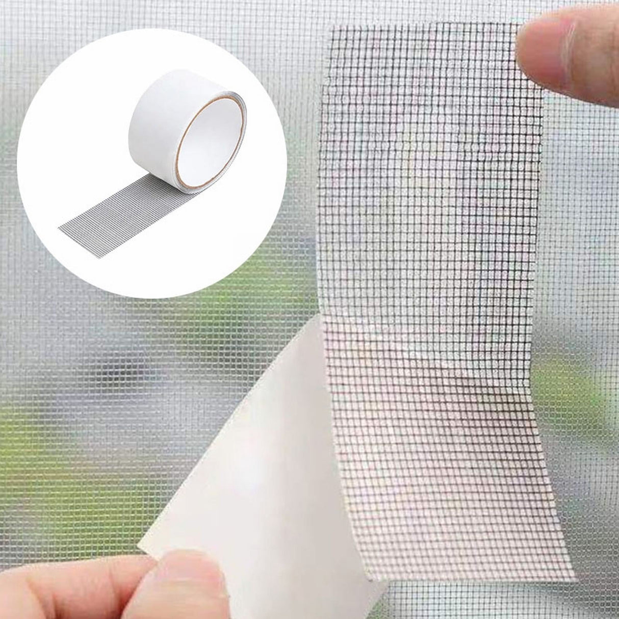 Window Screen Repair Kit Tape, 1 Roll 2x70' Fiber Glass Strong Self-Adhesive Waterproof Patch for Hole and Tear Screen Repair Tape (Grey) 2" x 70" Grey