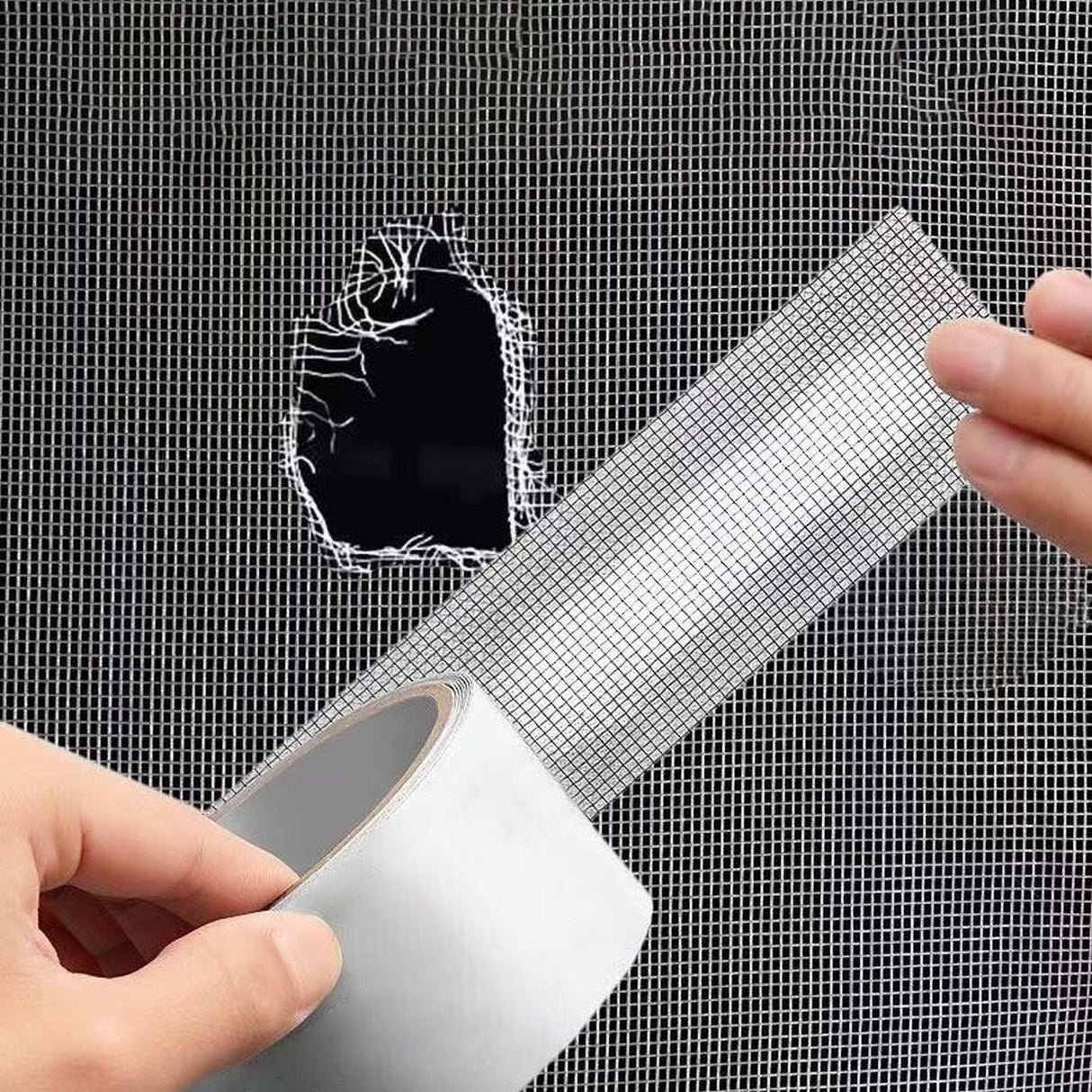 Window Screen Repair Kit Tape, 1 Roll 2x70' Fiber Glass Strong Self-Adhesive Waterproof Patch for Hole and Tear Screen Repair Tape (Grey) 2" x 70" Grey