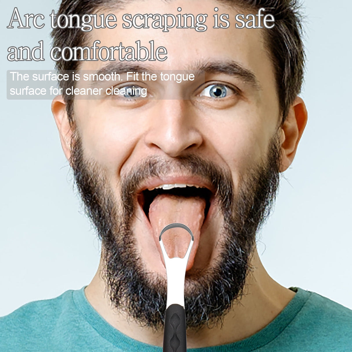 Tongue Scraper Cleaner 100% BPA Free Tongue Scrapers with Soft Handle for Adults, Kids, Healthy Oral Care, Easy to Use, Help Fight Bad Breath,with A Portable Travel Case-Black Black 1.18*0.98*6.1inch 1Pcs
