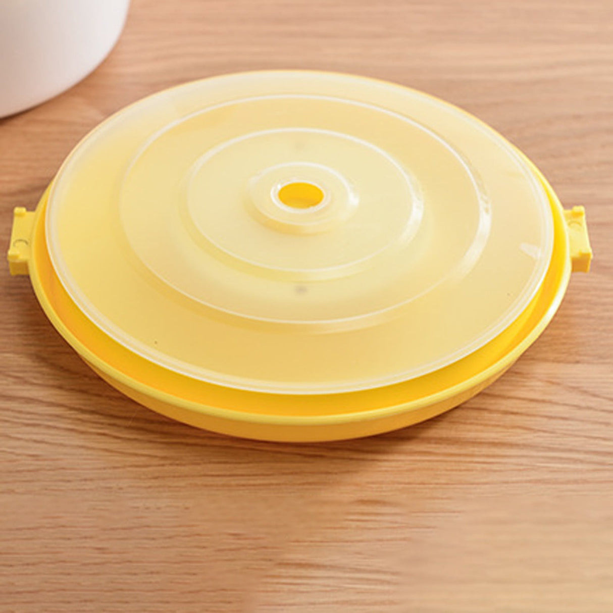 Microwave Rice Cooker, Microwavable Food Container, Convenient Cooker for Microwave, Plastic Micro Steamer Multifunctional Cookware for Rice, Pasta, Vegetables, Soups and More, 8.27x5.51 9.06" x 6.1" Yellow