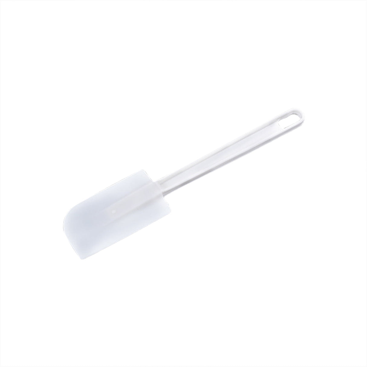 High Heat Resistant Silicone Scraper Spoon, Commercial Spatula for Cooking, Heavy Duty Rubber Spatula (White/1 Pcs) 16.14x7.26 16.14" x 7.26" White