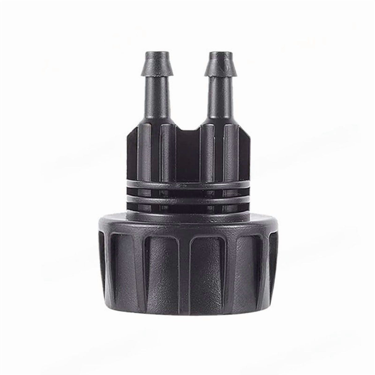 Drip Irrigation Hose Adapters, 1/4 Inch Drip Irrigation Tubing x 3/4 FHT Heavy Duty Swivel Garden Faucet Connectors with Lock Barbed for Drip Irrigation System, 1 Pcs, 1.81x1.33 1.85" x 1.33" Black2