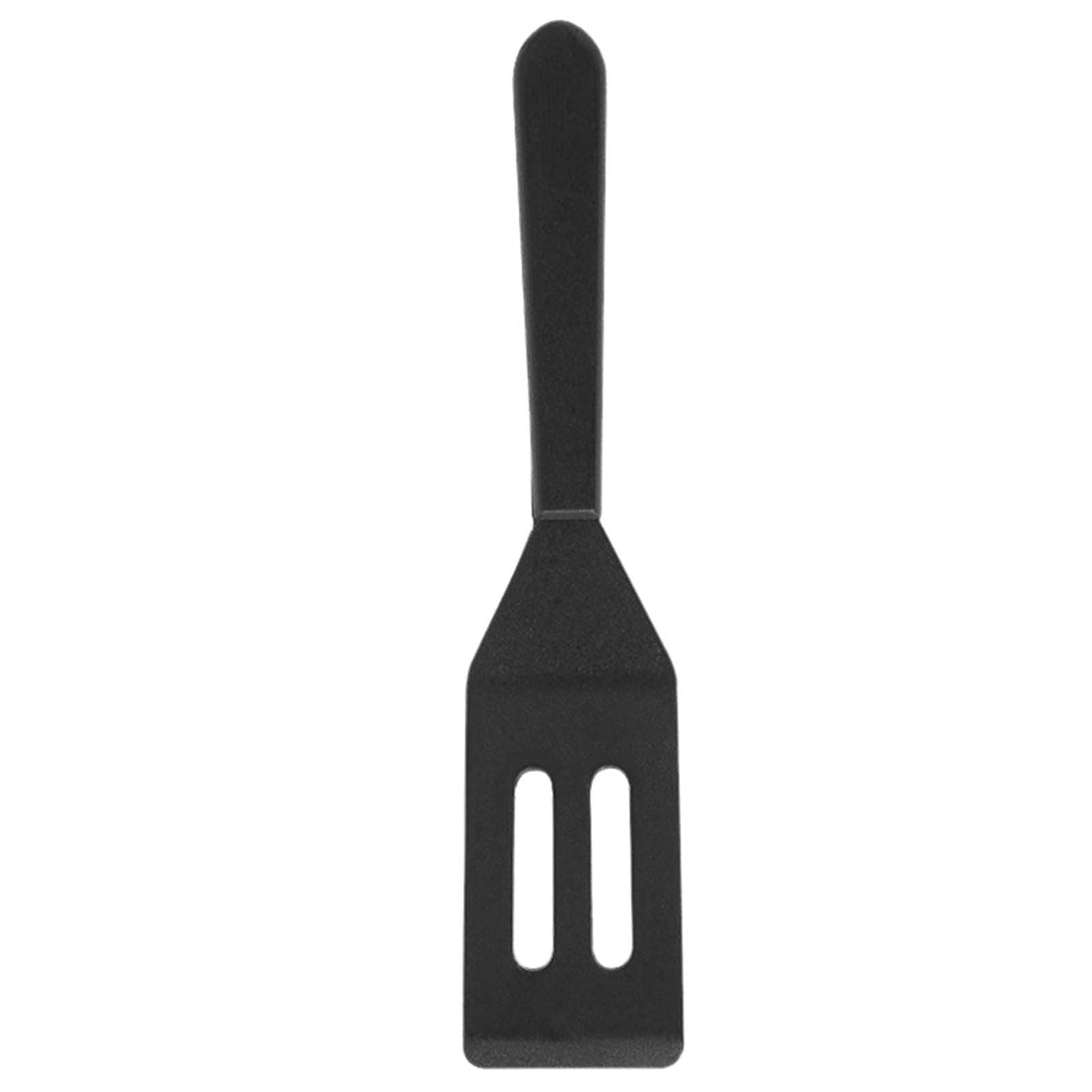Small Spatula for Nonstick Cookware, Heavy Duty Mini Spatulas for kitchen Use, Heat-Resistant Silicone Thin Spatula Cooking Baking (Black/1 Pcs) 1.65x8.03 1.65" x 8.03" Black
