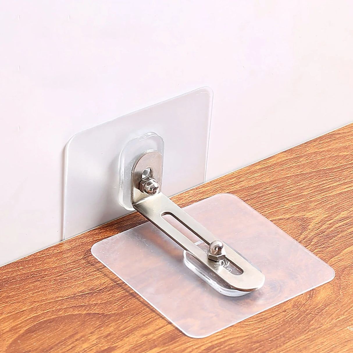 No Drill Furniture Anchors, Heavy Duty Anti Tip Furniture Straps Kit Adhesive Furniture Wall Anchors for Pet Proofing, Secure Bookcase Dresser Shelf Cabinet Wall, 6 Pack, 2.36x2.36 2.36" x 2.36" White*6