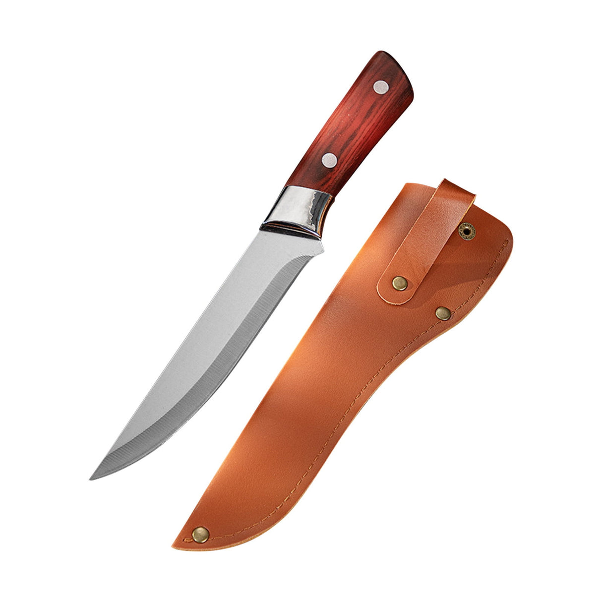 Knife Recommended By A Chef -Japanese Premium Knife, Super Sharp German High-Carbon Stainless Steel Boning Knifes with Eather Sheath for Home, Camping,Cattle Sheep Segmentation Tool (Boning knife) M