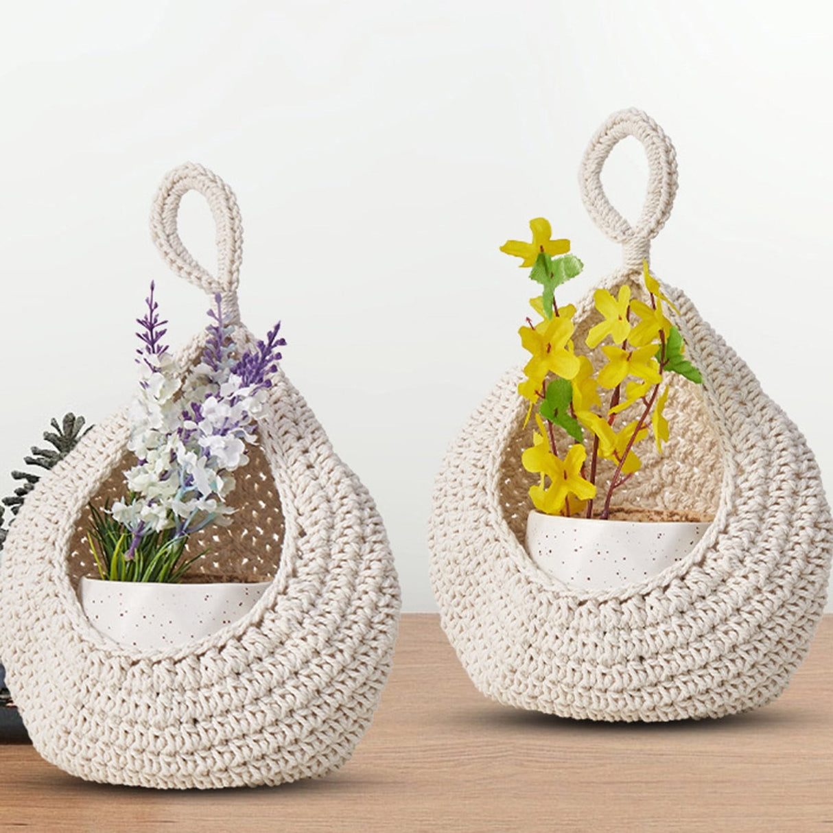 Oval Stackable Plastic Wicker Serving Basket, Imitation Rattan for Bread Fruit Vegetable, Kitchen Restaurant Indoor Outdoor, 28.0 x 21.0 cm, Beige