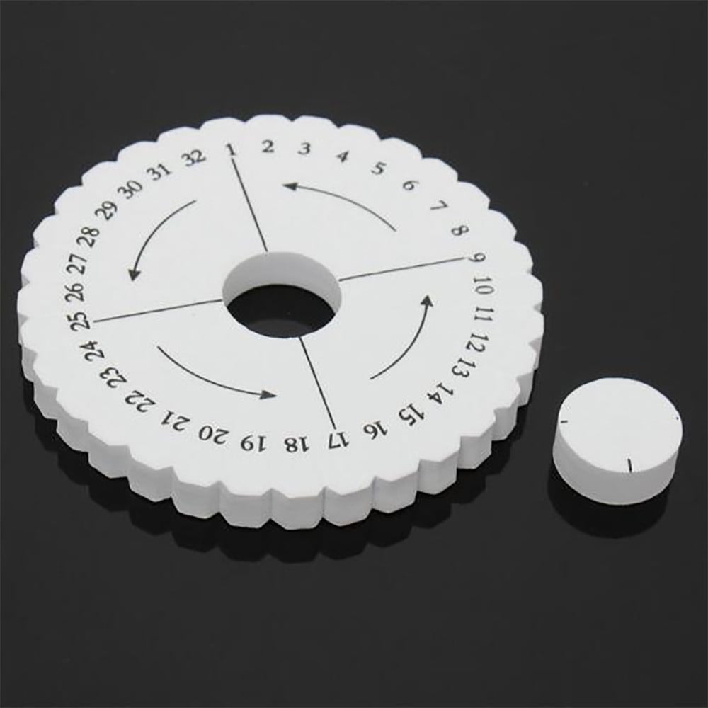 \u200bKumihimo Disk Braiding Wheel Lightweight & Convenient Friendship Bracelet Disc Square & Round Kumihimo Supplies for Beading & Bracelet Weaving Kit DIY, 1 Set, 3.94"x3.94 3.94" x 3.94" White*4 Set