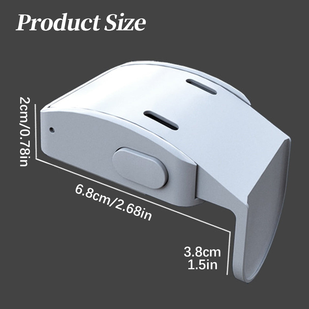 Drawer Locks Child Proofing, Child Proof Cabinet Locks For 0-12 Month Safety Botton Lock For Drawers Side Furniture Latches Corner Edges, 1 Pcs, 2.68x2.28 2.68" x 2.28" White