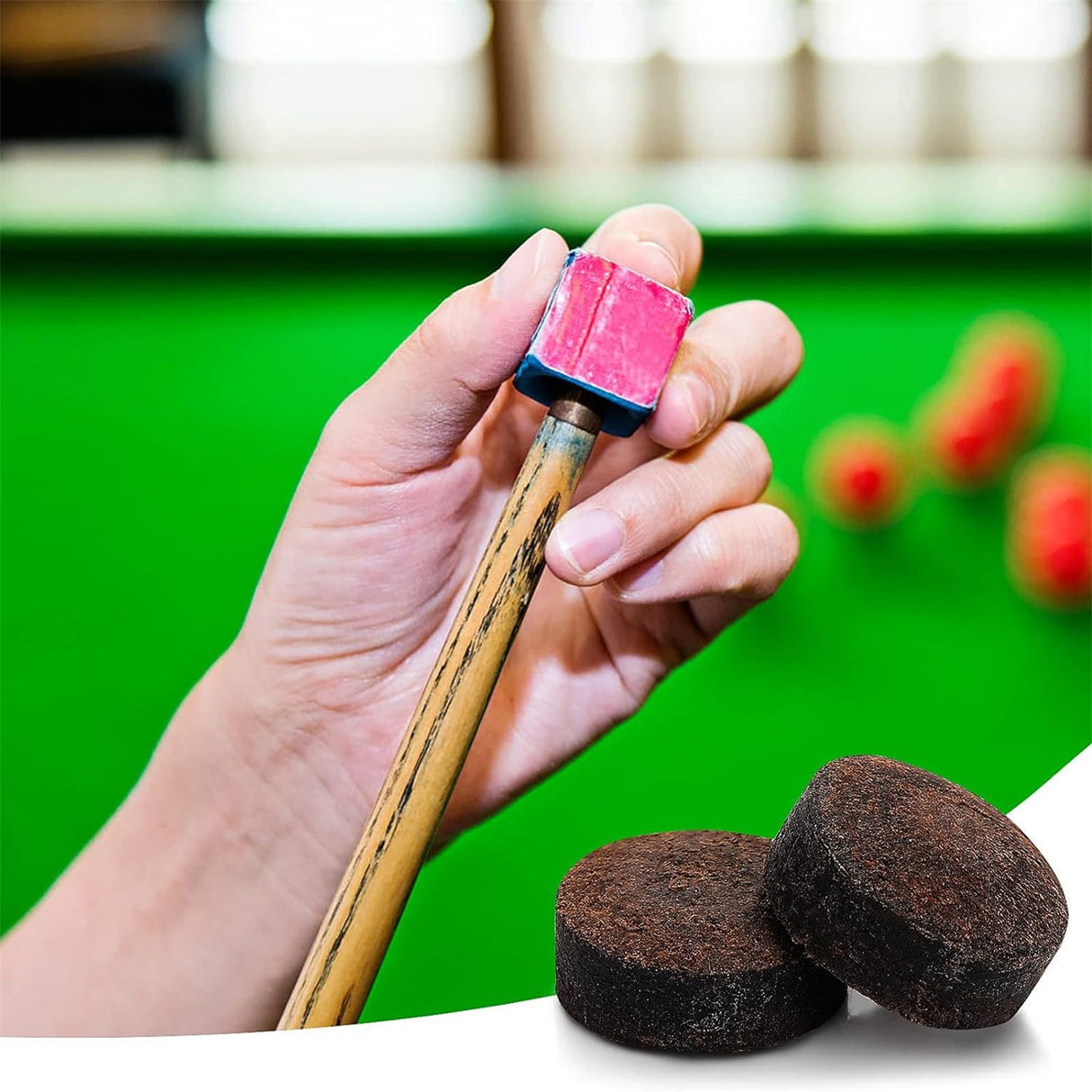 Cue Stick Tip Repair Kit, Cue Tips Accessorie, Include Pool Cue Tips, Pool Cue Repairers, Billiard Cue Clamp, Cue Tip Glue, Billiards Shaper, Cue Tips Accessorie, 20 Pcs Set, 9.45x3.94x1.18 9.45" x 3.94" x 1.18" Blue*1 Set