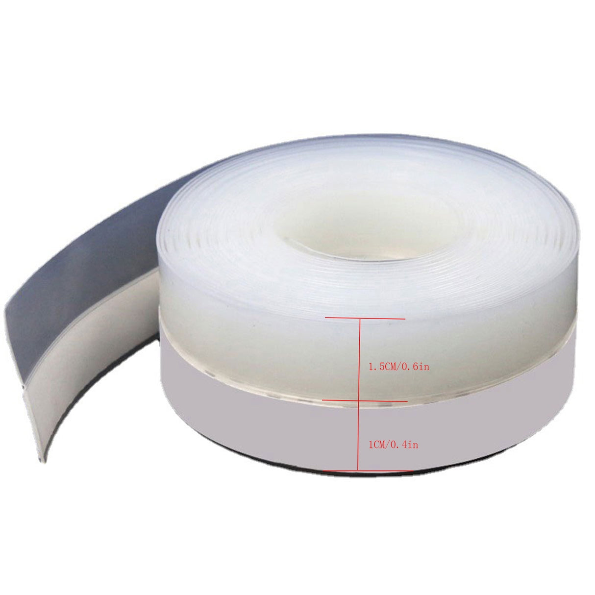 Weather Stripping Door Seal Tape,25mm Draft Stopper for Doors and Showers,Flexible Adhesive Material,Easy to Install and Trim,Prevents Water and Air Leaks,Ideal for Home and Bathroom