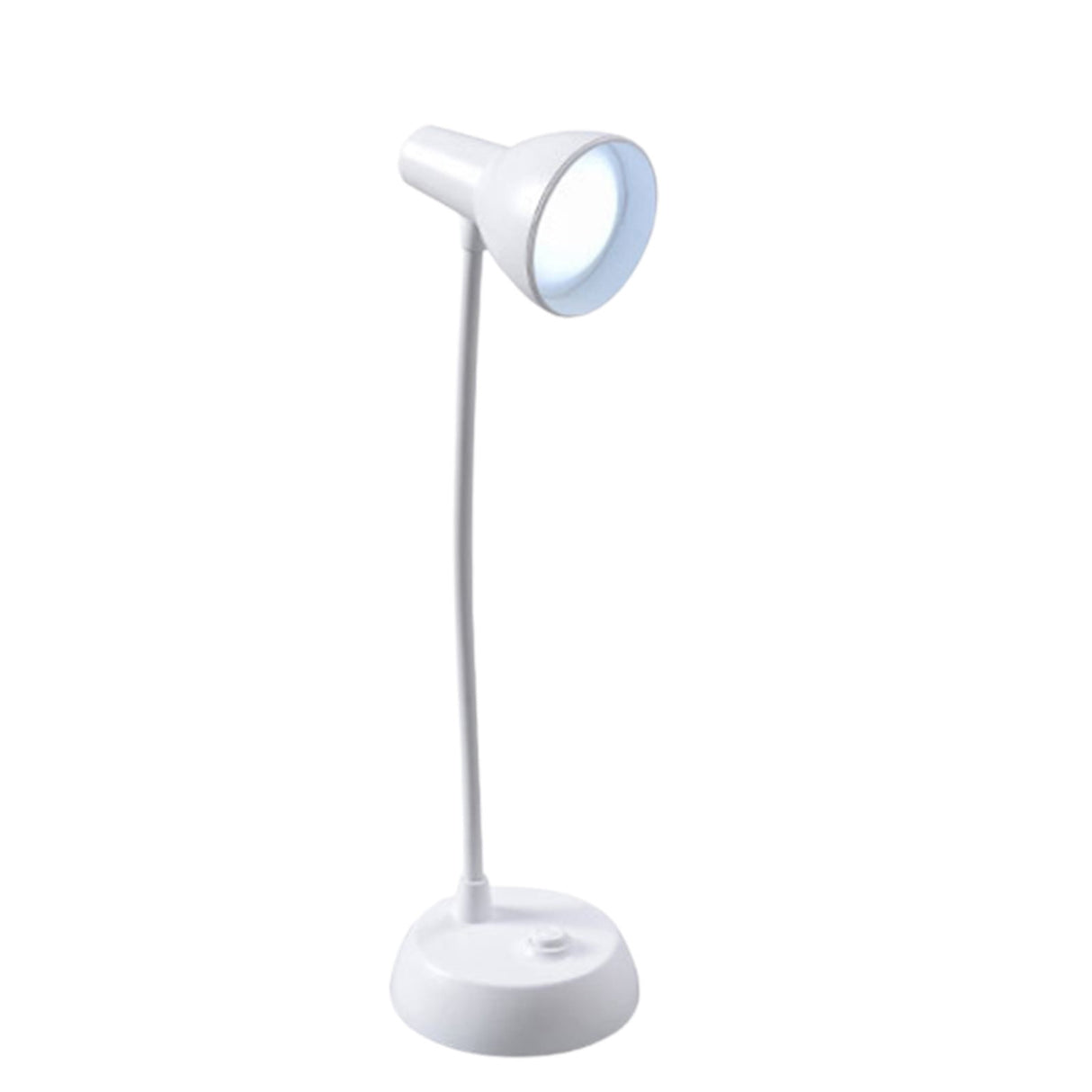 Cute Pink Desk Lamp with USB Charging Port,Dimmable LED Table Lamp for Home Office,Flexible Neck Reading Light with Auto Dimming,Power Adapter Included,LED Eye Protection Table Lamp White