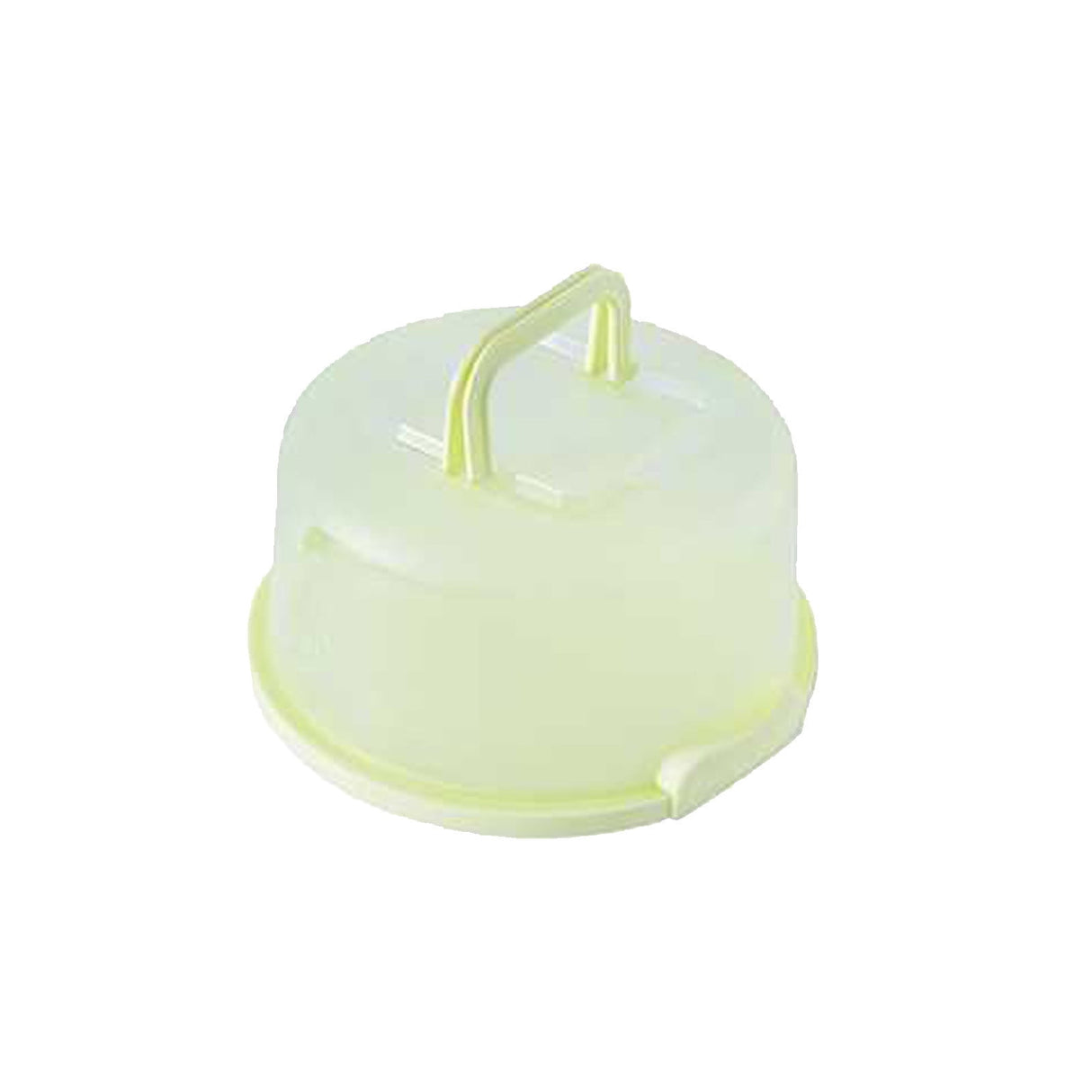 Portable Cake Storage Box, Transparent Plastic Cover with Snap Locks for Freshness, 26x22.5x13.5cm Airtight Container for Cupcakes or Snacks, Refrigerator-Safe and Odor-Proof Design Green