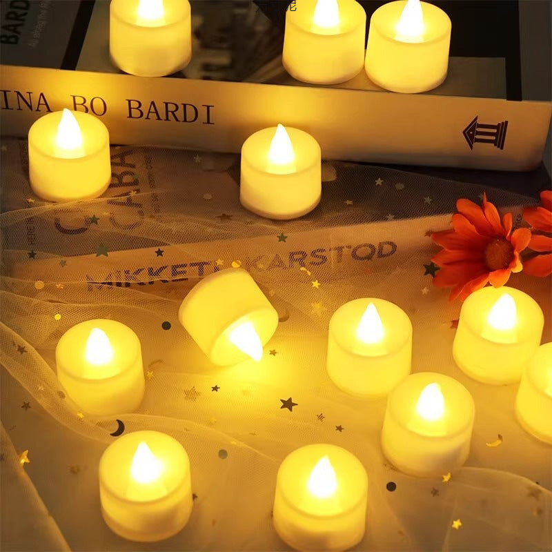 Battery Operated Candles - Set of Rose Petal Candles - 99 Artificial Rose Petals - 24 Heart-Shaped LED Tea Lights - Suitable for Proposals - Anniversaries - Romantic Evenings - Table Decorations - Weddings - Birthdays