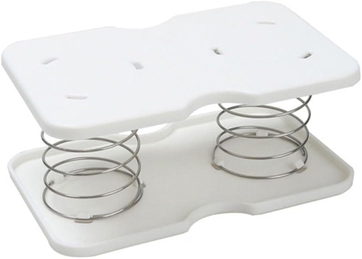 10 pcs Tissue Box Spring - Tissue Holder - Tissue Box Lift - Tissue Box Base Support - Tissue Dispenser - Spring Holder - Napkin Holder - Tissue Storage Box - Bathroom Organizer - Toilet Accessories - Kitchen Gadget - White - 1 Piece