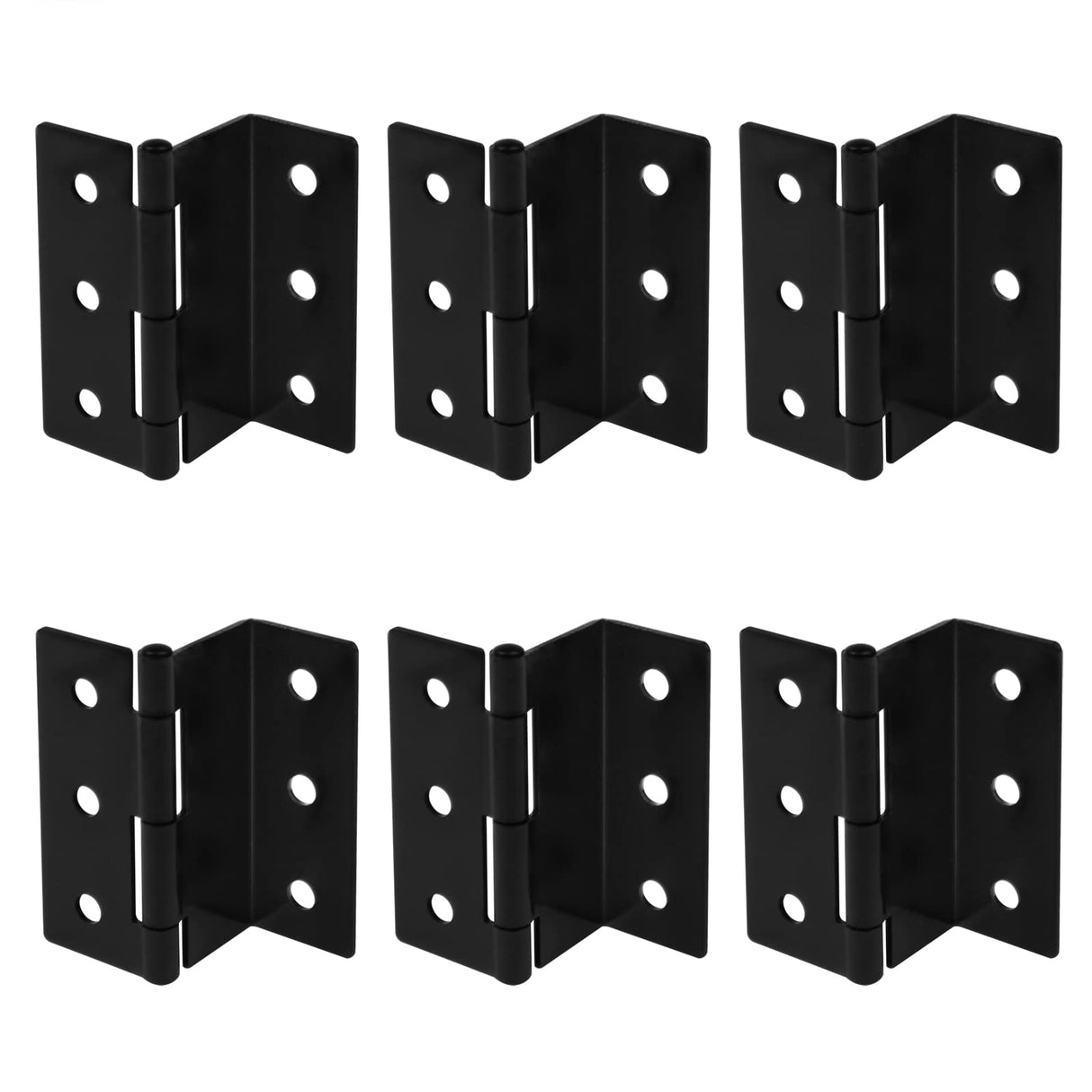 Hinges - Triple hinges - Cabinets - Kitchen cabinet - Wardrobe - Wooden cabinet - Door stopper - Cabinet - Trash can - Wardrobe - Suitcase hand luggage - Suitcase - Iron - Black - 6 pieces