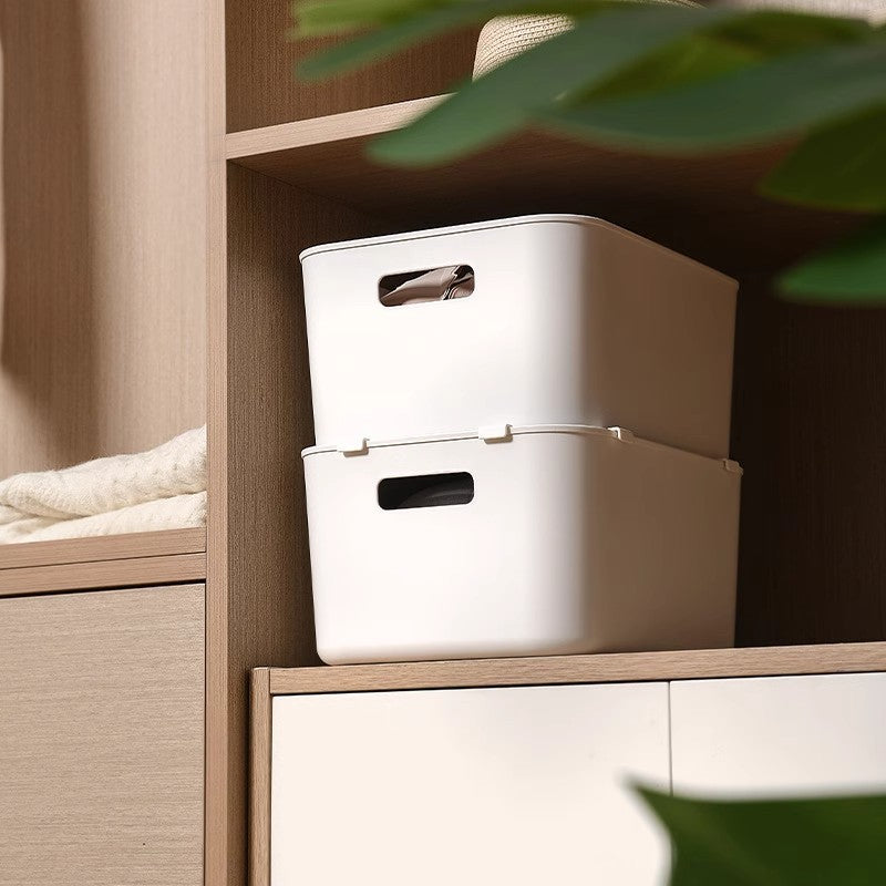 Storage Box Connectors - Stacking Aid - Storage Crate Clips - Wardrobe Organizer - Stacking Bins - Corner Clamps - Storage System - Anti-Slip - Drawer Bins Fastening - Drawer Divider Attachment - White - 20 Pieces