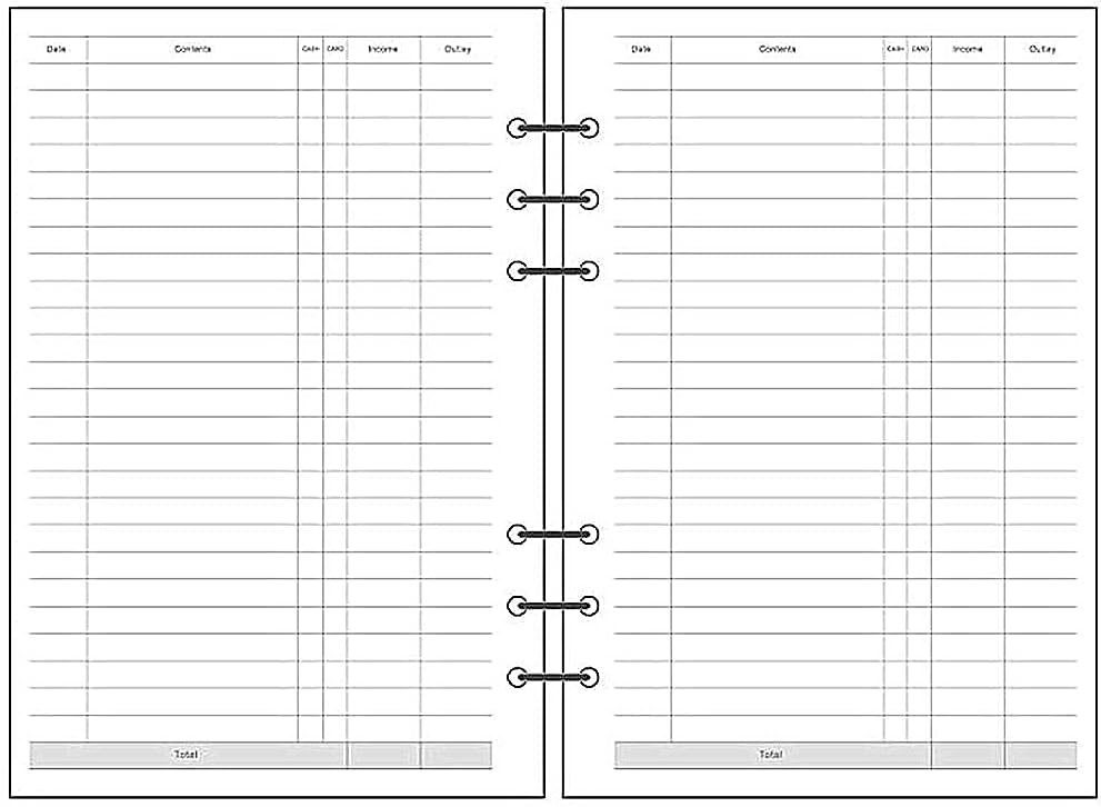 Notebook Refill A5 - Ring Binder Paper 6 Holes - Agenda Refill - Bullet Journal Paper - Refillable Notepad - Writing Paper - Planner Inserts - Office Supplies - School Supplies - Keeping Track of Finances -Budget Planner - White - 5 Pieces
