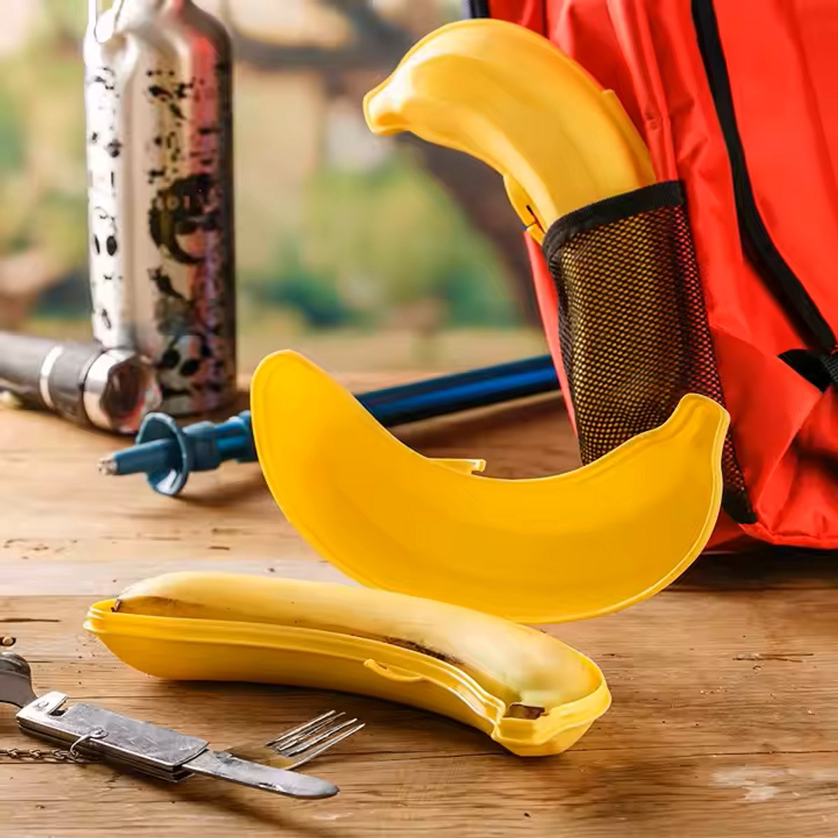 Banana Container | Lunchbox | Fruit Container | Banana Box | YELLOW