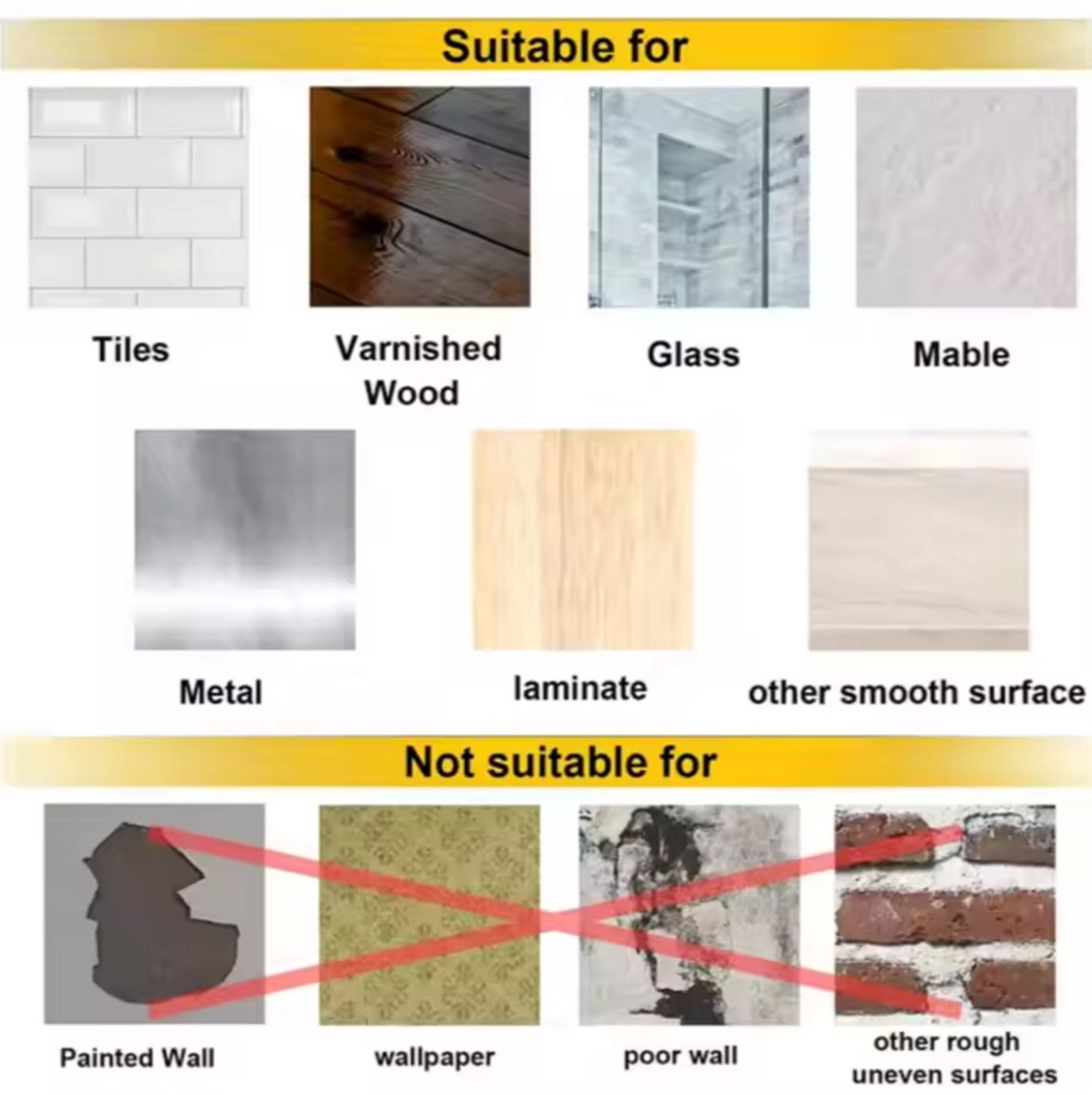 10x Adhesive Nail | Self-Adhesive Hooks | No Drilling Required Hanging System | Threaded
