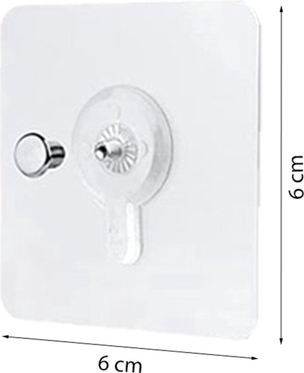 10x Adhesive Nail | Self-Adhesive Hooks | No Drilling Required Hanging System | Threaded