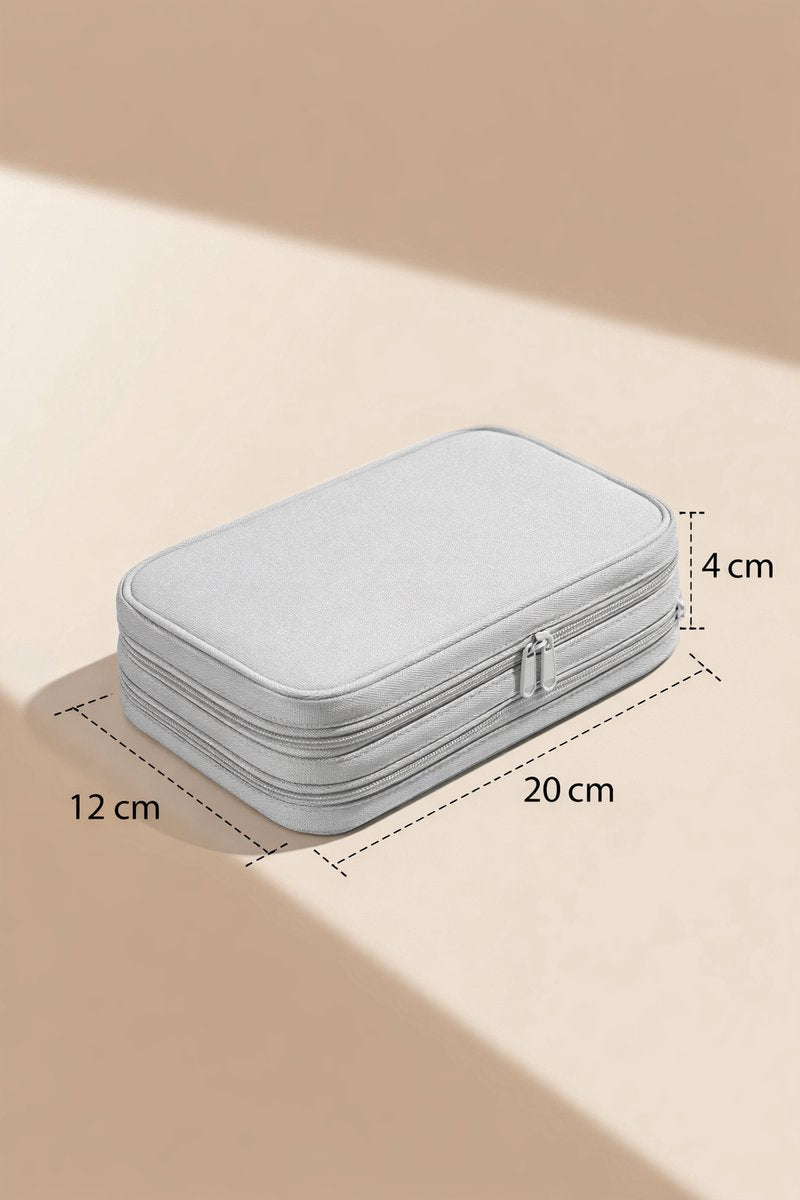 Cable Organizer Bag Grey – Travel & Storage Accessories – Compact & Portable – Water-Repellent – For Cables & Electronics