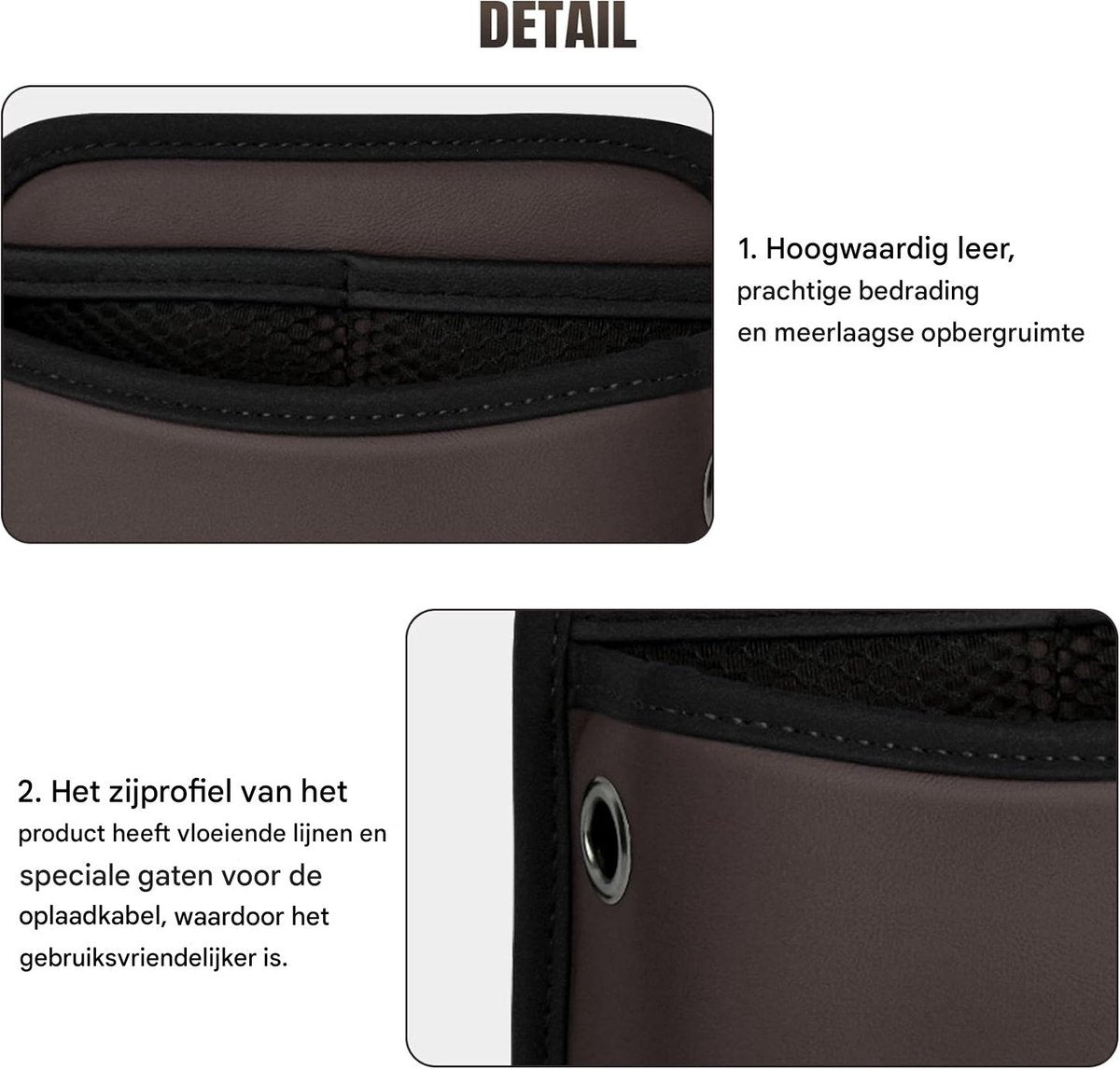 Car storage bag - 18*15*5.5 cm - Car storage bag - Storage - Universal car storage bag - Self-adhesive storage bag - Car essentials - Universal storage accessories for the car seat holder