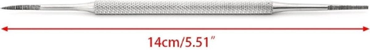 Toenail File - Nail Lifter - Ingrown - Dirt - Fungal Nail - Care - Stainless Steel - 1 piece