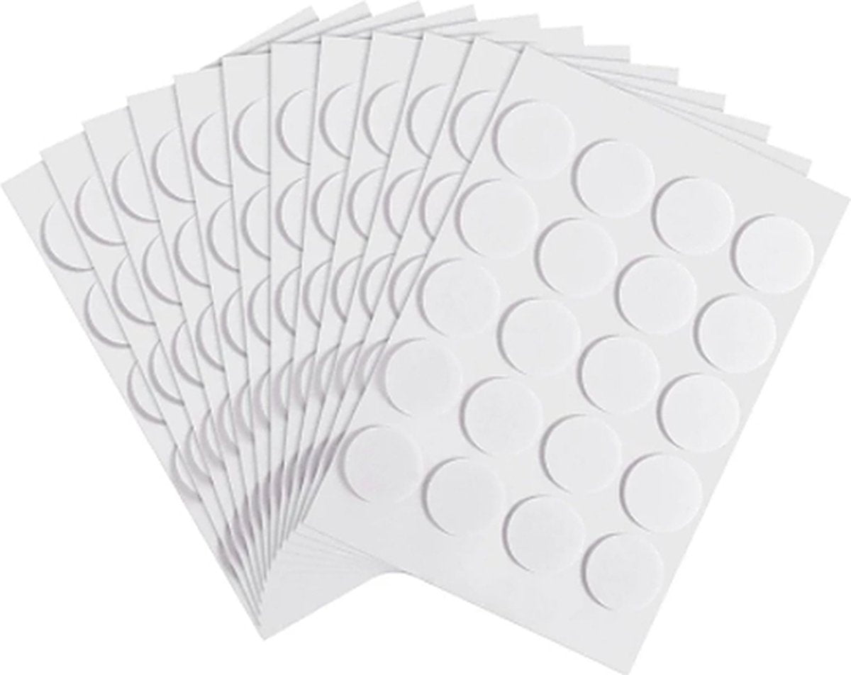 Double-Sided Glue Dots Candle Wick Stickers - 18 mm - 100 Stickers