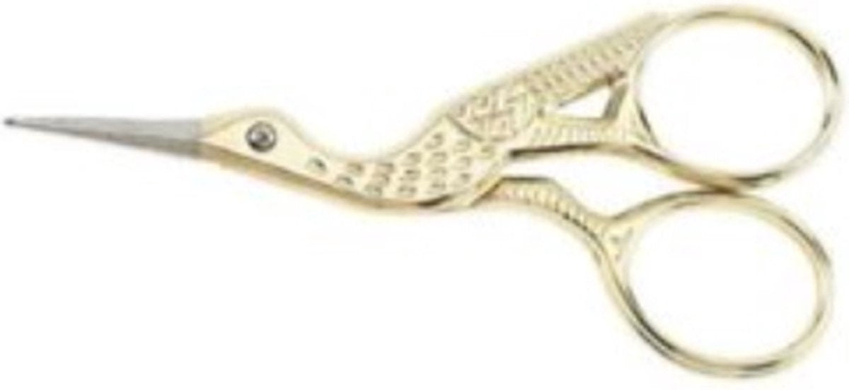 Textile Scissors | Embroidery Scissors | Fabric Scissors | Stork Scissors Model | Craft Scissors | GOLD
