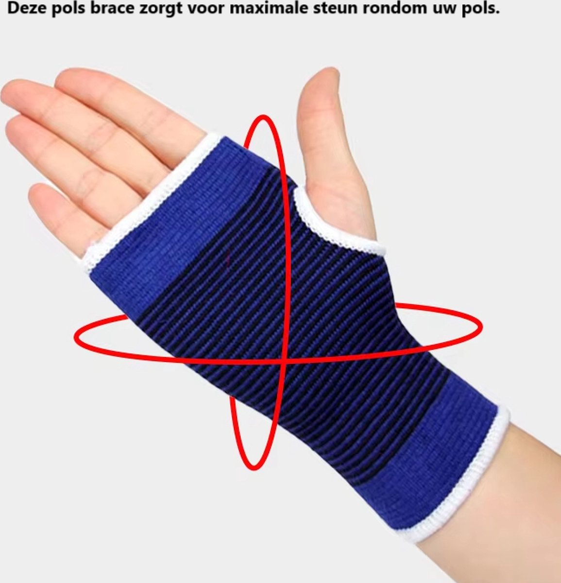 Wrist Brace | Wrist Support | Bandage | Injury | Wrist Support | Left & Right ( 1 Pair ) | Hand Protection | Wrist Support | Blue