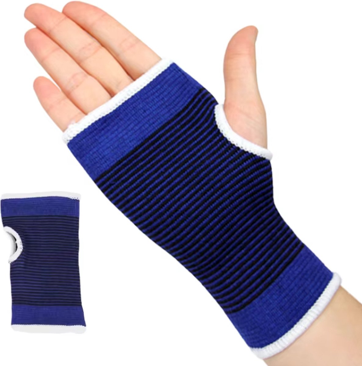 Wrist Brace | Wrist Support | Bandage | Injury | Wrist Support | Left & Right ( 1 Pair ) | Hand Protection | Wrist Support | Blue