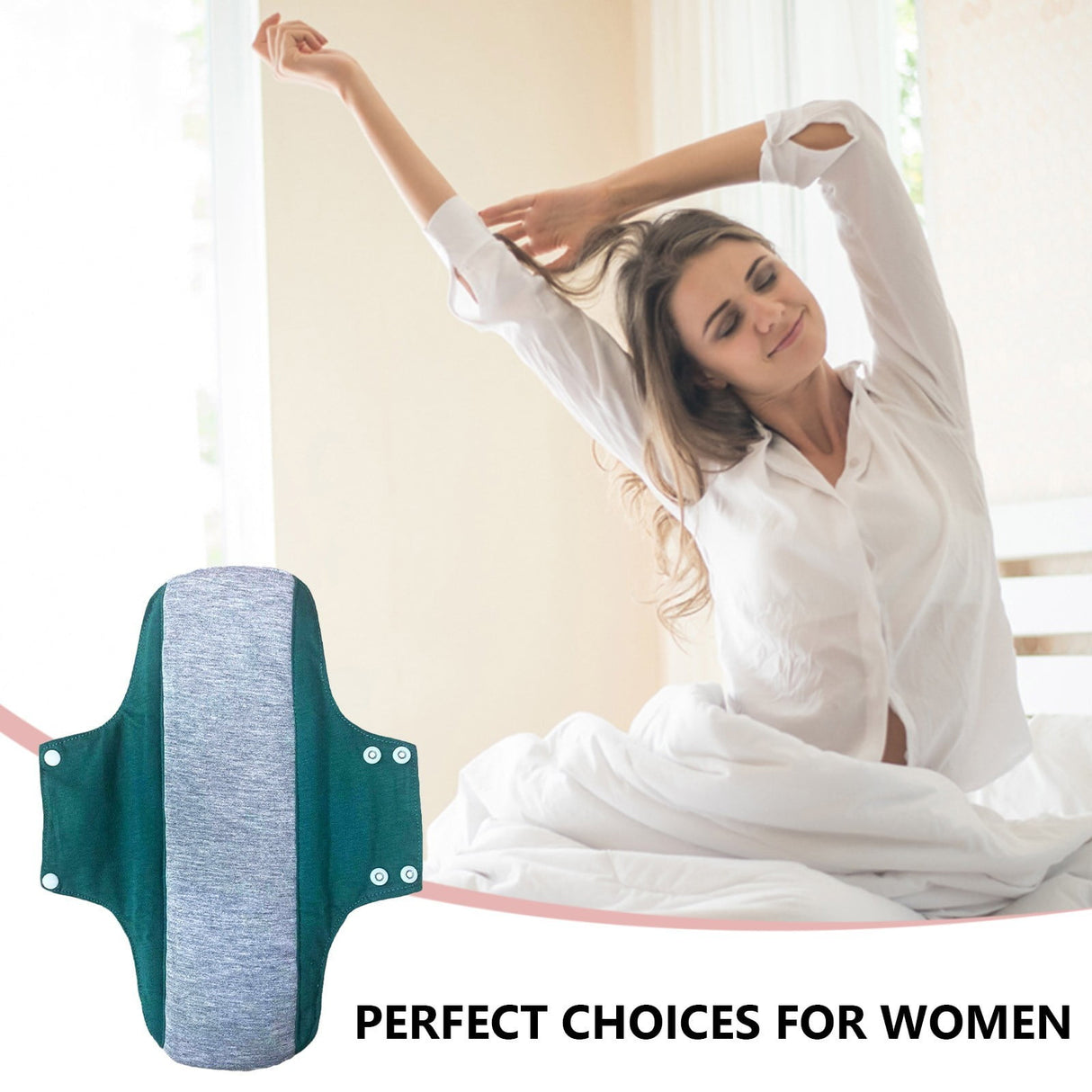 Heavy Incontinence Pads, Soft Cloths Menstrual Pads, Washable Sanitary Napkins, Reusable Menstrual Pads, Leak Proof Highly Absorbent Pures Cotton Reusable Menstrual Pad, 20*23cm A