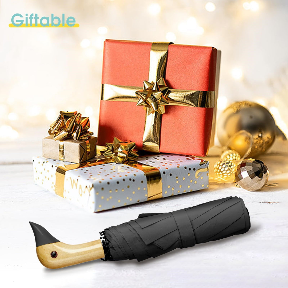 Duck Umbrella – Cute Duck Umbrella with Adorable Duck Handle, The Perfect Duck Umbrella for Duck Lovers One Size RD2