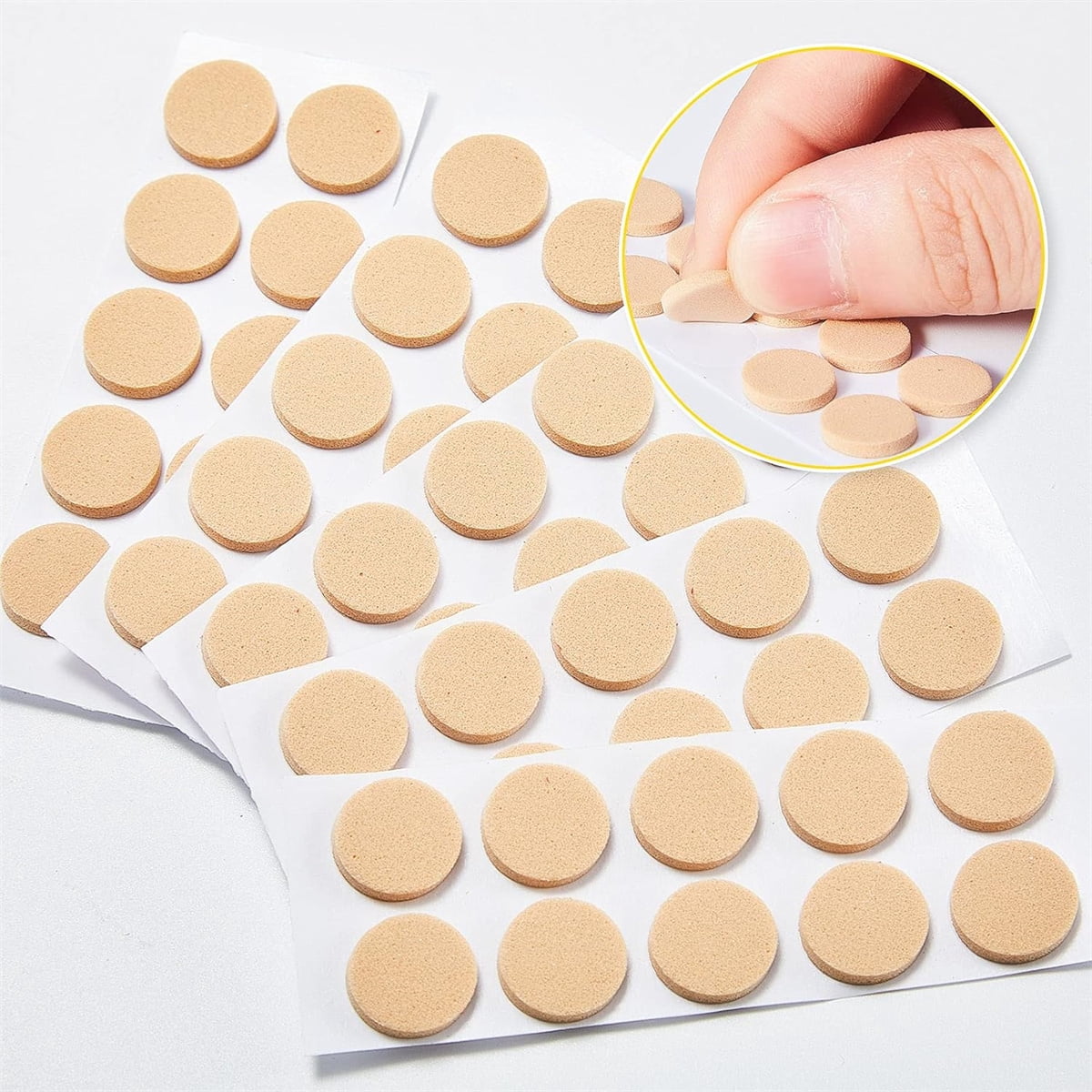 Earring Stickers for Split Earlobes,50Pcs Earring Support Patches,Reinforcement Ear Stickers Earring Backs for Droopy Ears Heavy Earrings,Large Earring Stabilizers Stickers Beige