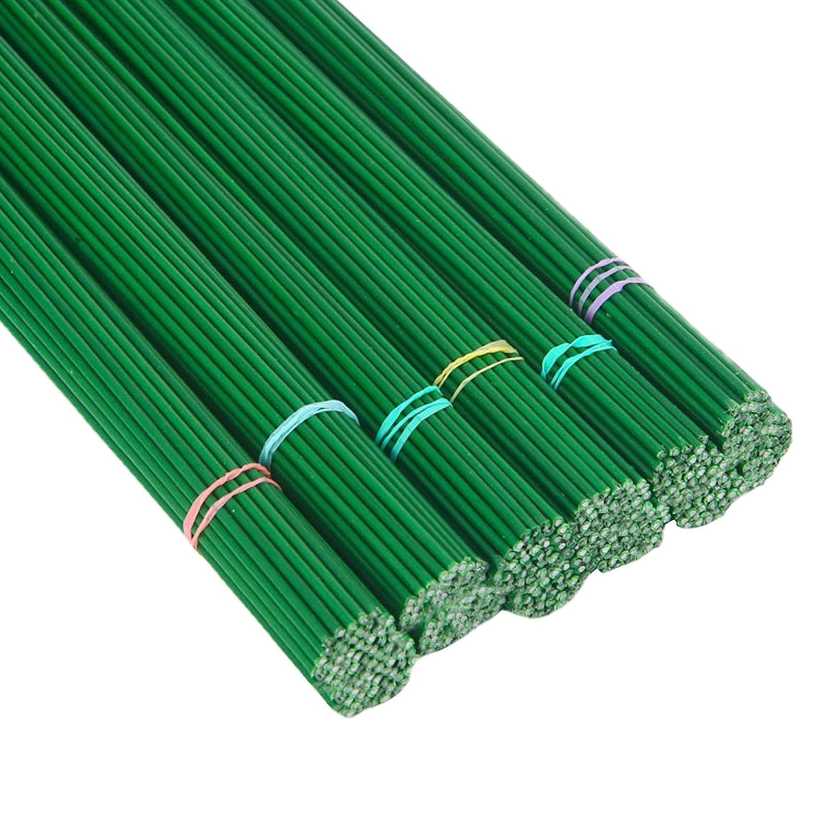 100pcs/Paage 14 Gauge Green Floral Stem Wire for Artificial Flower Making 12 inch,16 inch (16" Long) Green 16
