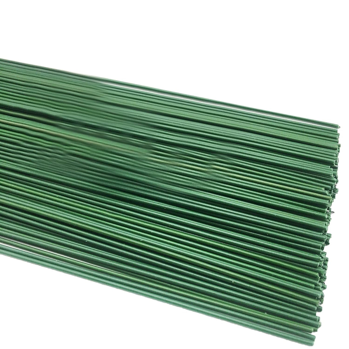 100pcs/Paage 14 Gauge Green Floral Stem Wire for Artificial Flower Making 12 inch,16 inch (16" Long) Green 16