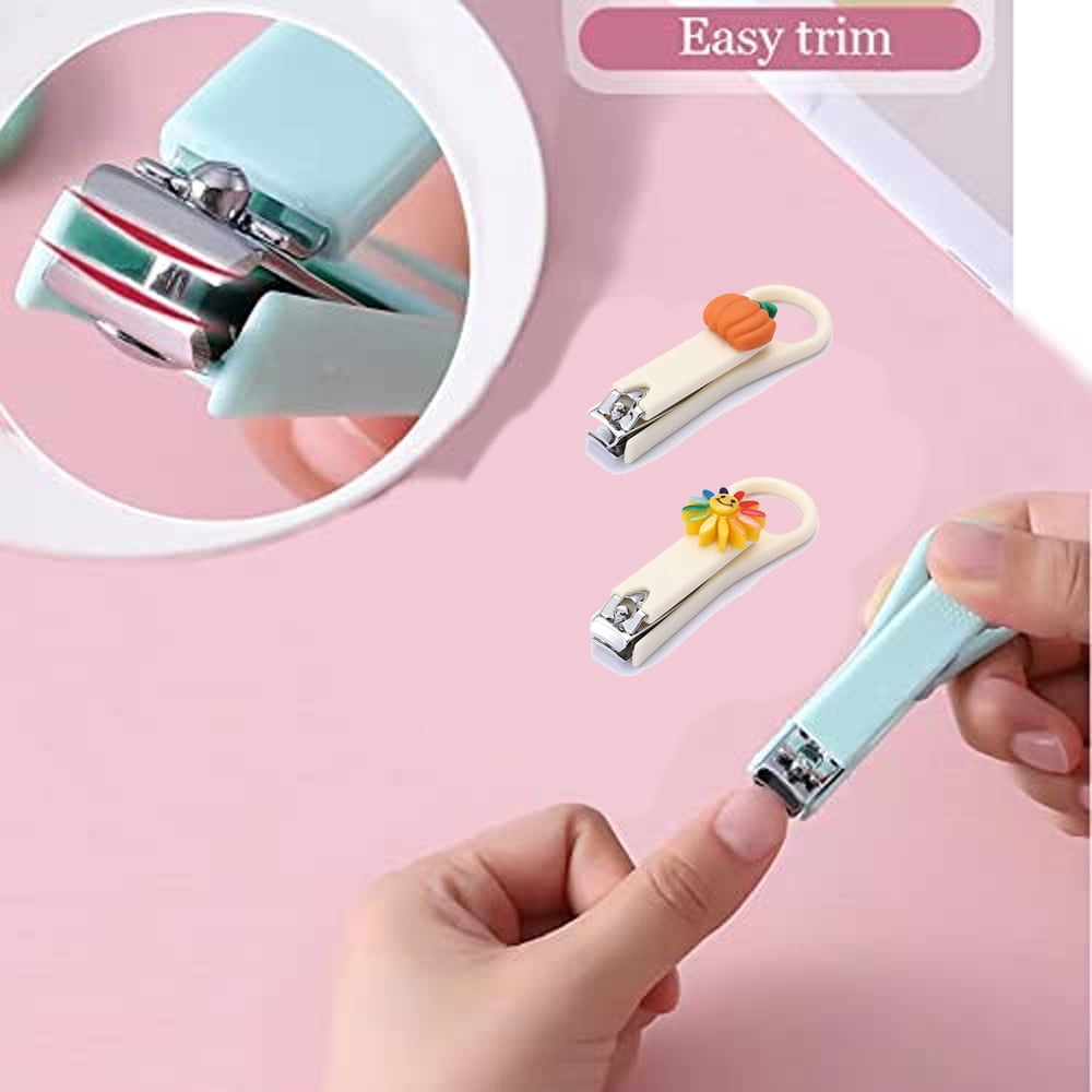 2Pcs Fingernail Clipper,Very Sharp and Cute Nail Clippers,Suitable for Adults and Children style 1