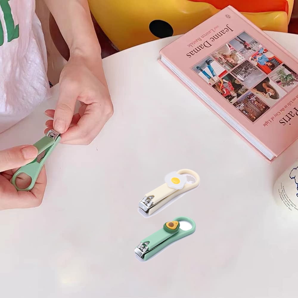 2Pcs Fingernail Clipper,Very Sharp and Cute Nail Clippers,Suitable for Adults and Children style 2