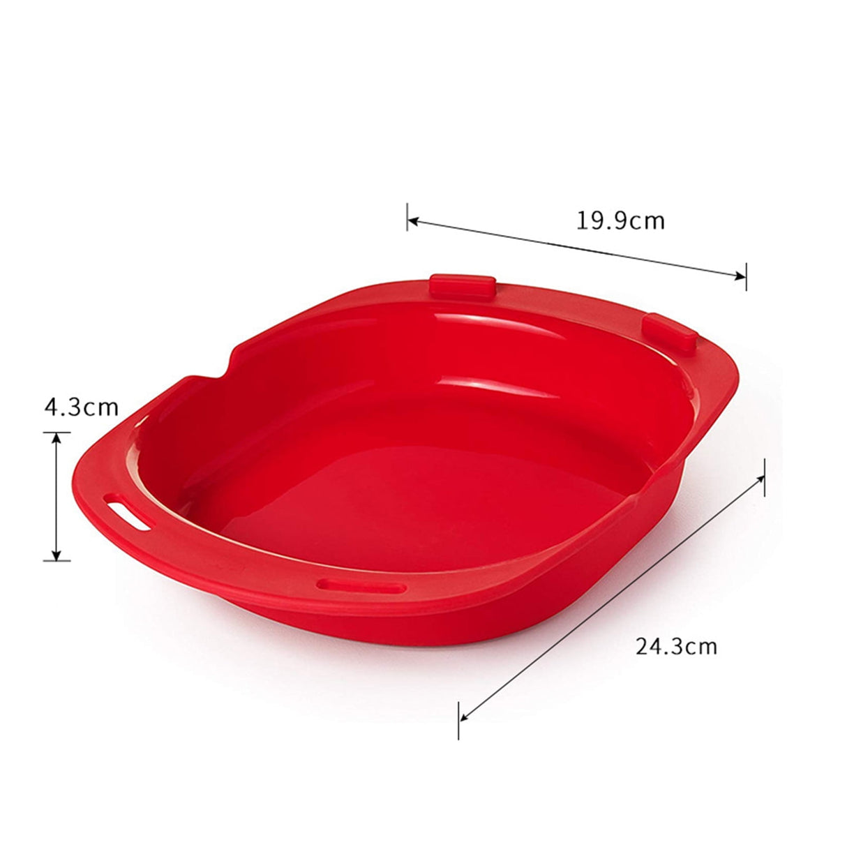 Silicone Omelette Maker Microwave Oven Non Stick Omelette Maker Egg Roll Baking Plate Pan Omelette Maker Red