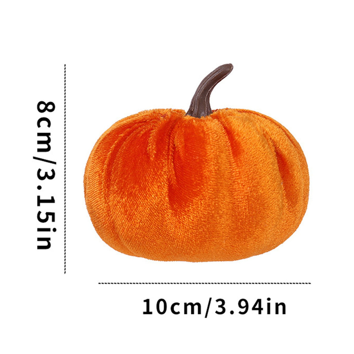 Artificial Pumpkins Decoration, Fake Faux Velvet Foam Fabric Pumpkins Ornaments, Mini Pumpkins Toy Fall Decorative Pumpkin Shaped for Thanksgiving Table Home Decorations(M, Beige) M Beige