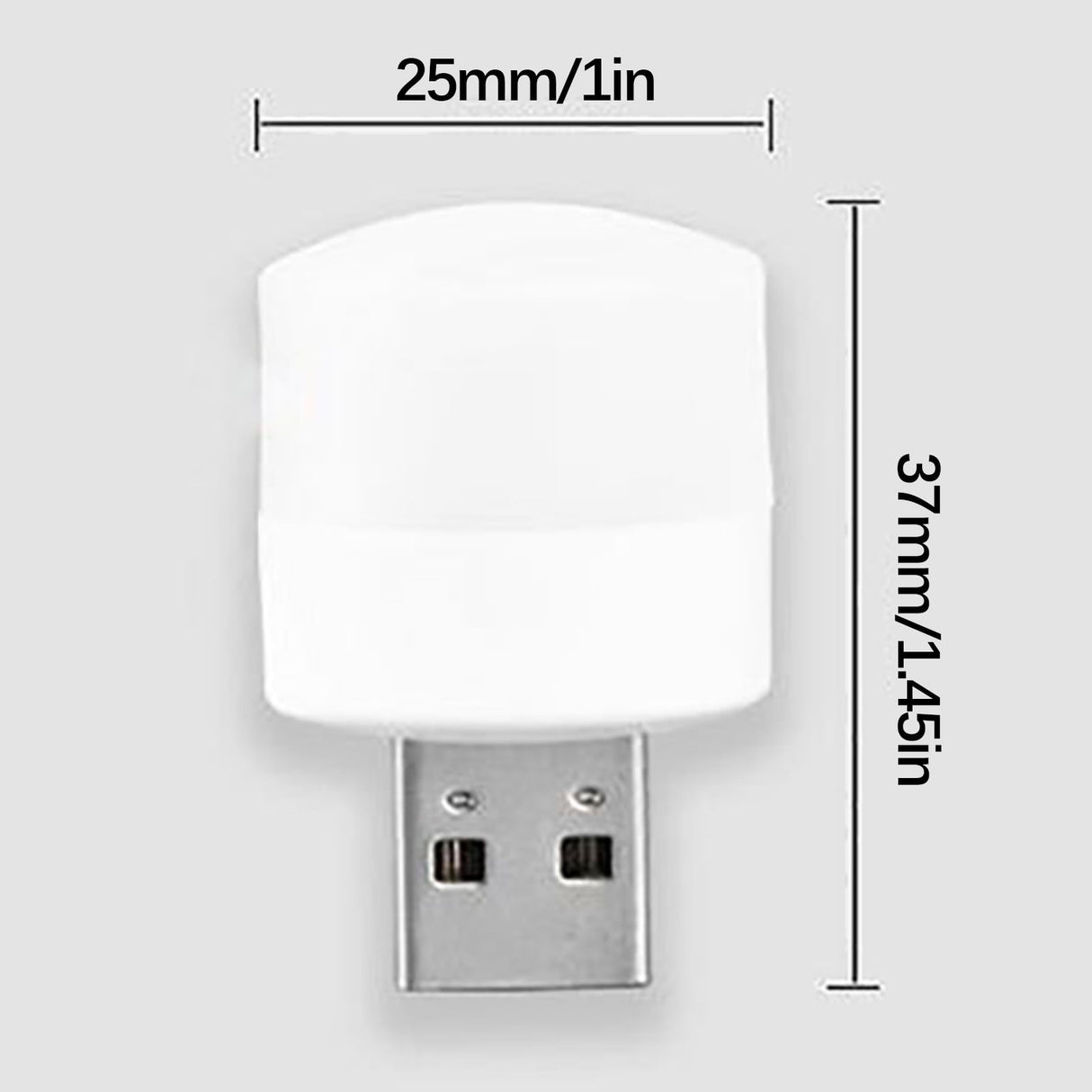 USB Night Light, LED Mini Light Bulb, Plug in Night Light, Small Bedside Night Lights, USB Light Bulb for Bedroom, Hallway, Kitchen, Car Tiny Light, Power Bank Power Outage Emergency Light Beige