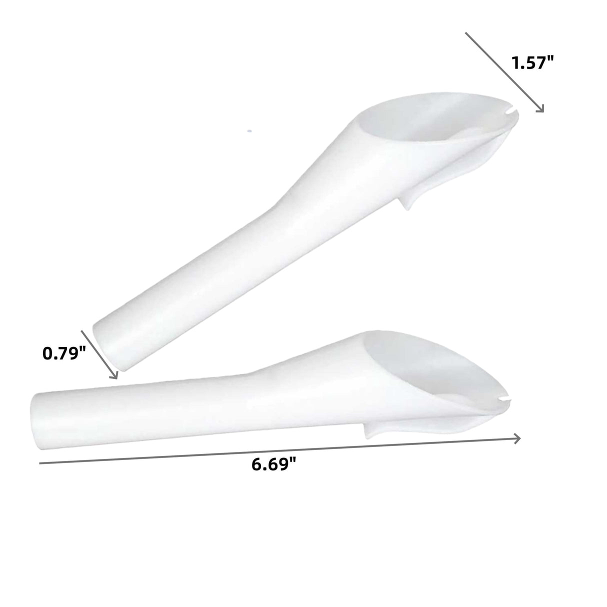Set of 3 Fuel Filler Portable Spill Free Plastic Funnels for Automotive Use 1.57x0.79x6.69In Durable Filler Accessories for Indoor and Outdoor