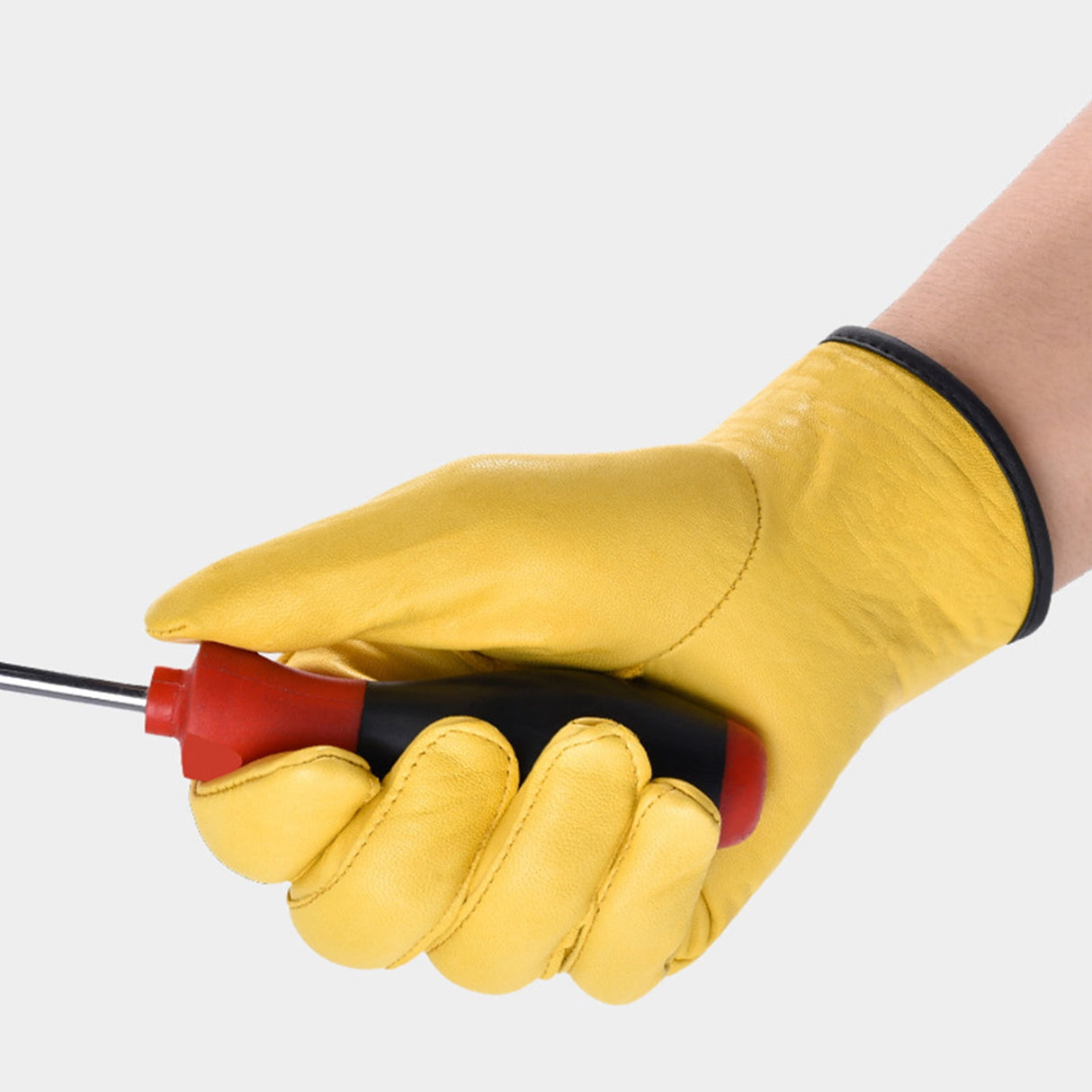 Leather Working Gloves Work Gardening Gloves Thorn Proof Garden Building Heavy Duty Utility Gripper Men Women M