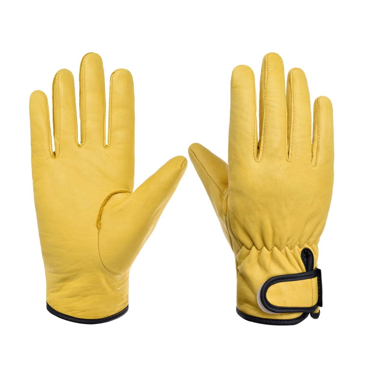Leather Working Gloves Work Gardening Gloves Thorn Proof Garden Building Heavy Duty Utility Gripper Men Women L
