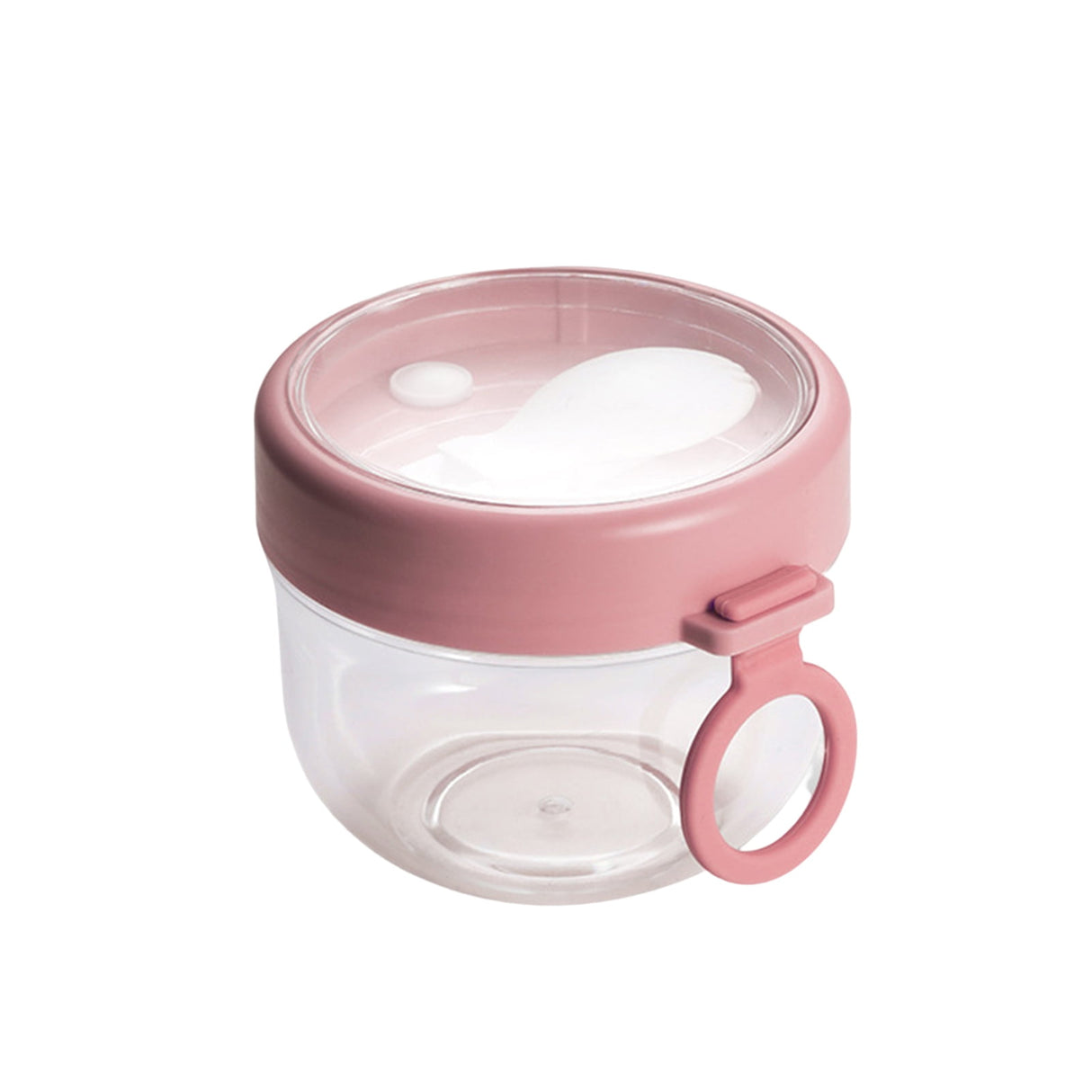 Polycarbonate White PC Leakproof Yogurt Container Pink
